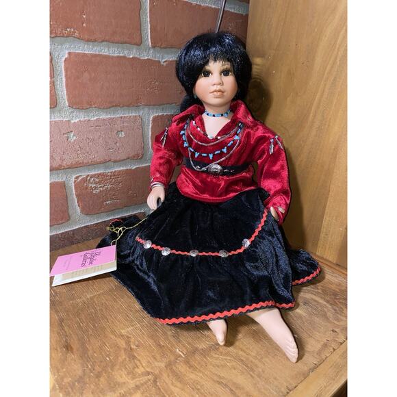 Paradise Galleries Thunder & Wind 15" Porcelain/Cloth Collector Doll MORNING SKY